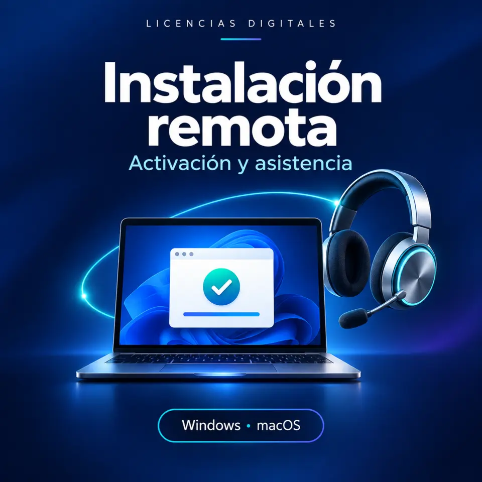 Instalación remota: activación y asistencia para Windows y macOS