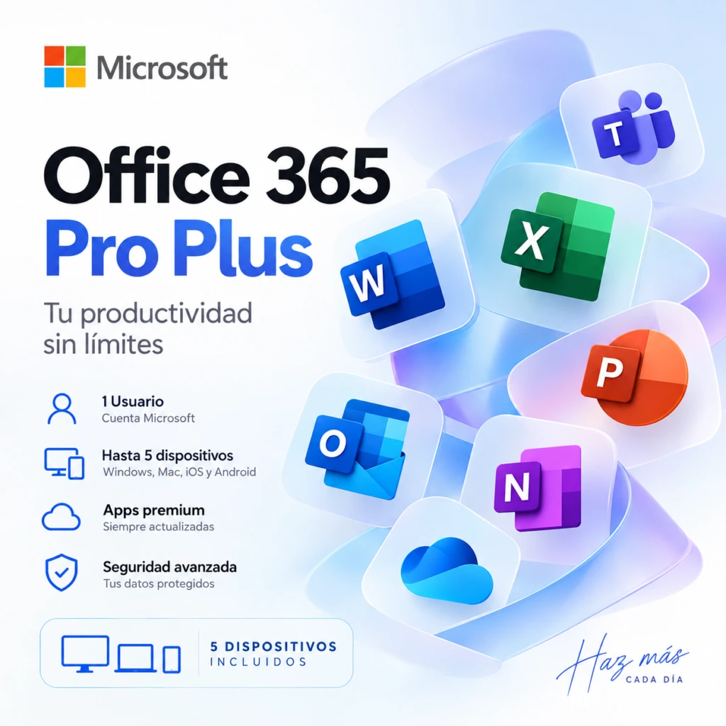 Microsoft Office 365 Pro Plus (5 PC)