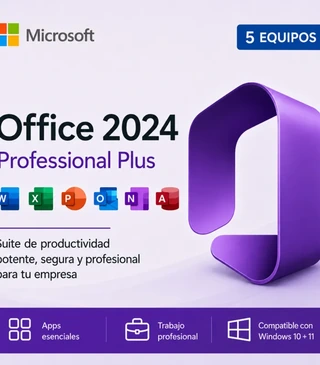 Office 2024 LTSC Professional Plus 5 PCs– Licencia Perpetua Digital