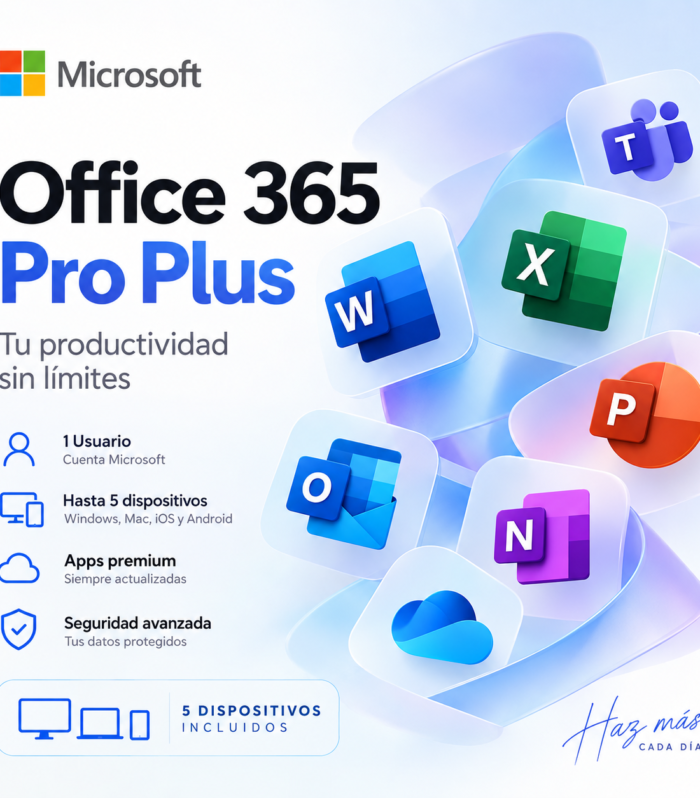 Microsoft Office 365 Pro Plus (5 PC)