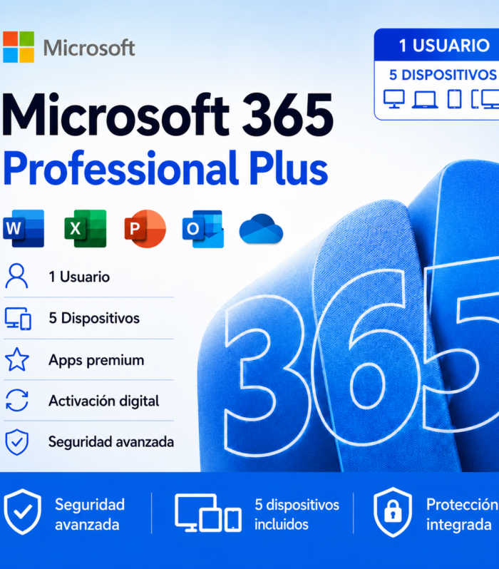 Microsoft Office 365 Pro Plus (5 PC)