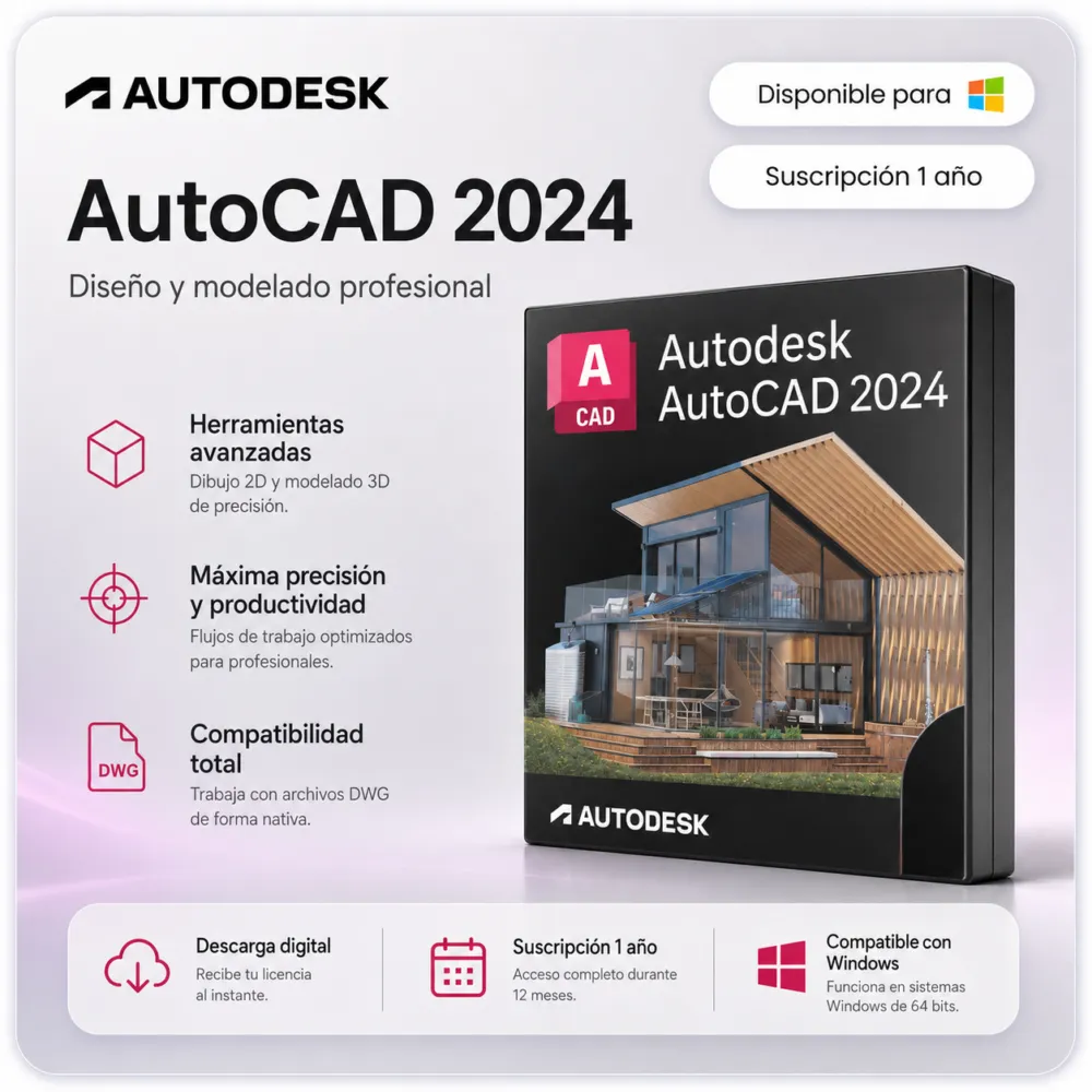 AutoCAD 2024 - Suscripción 1 año