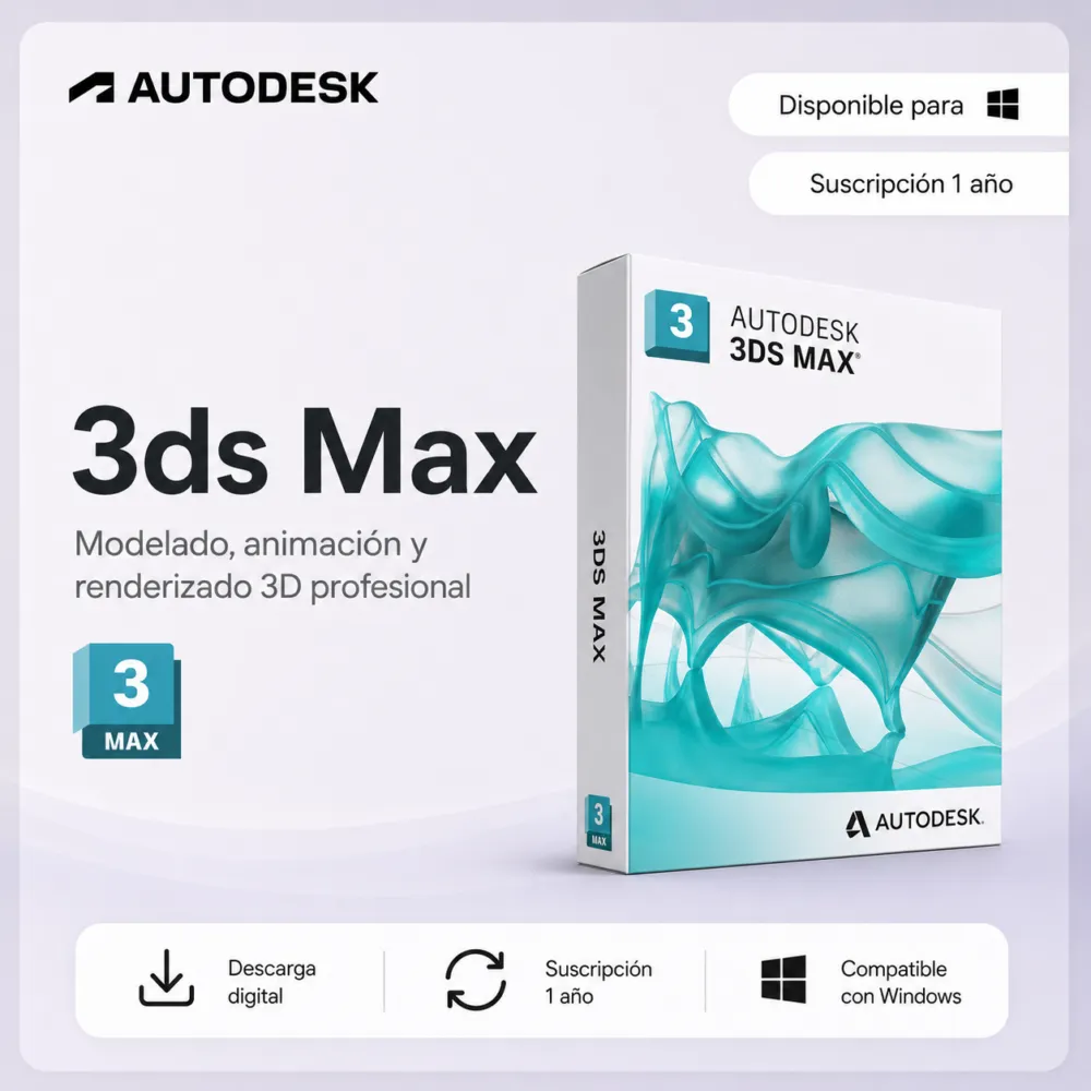 Autodesk 3DS MAX - Suscripción 1 año