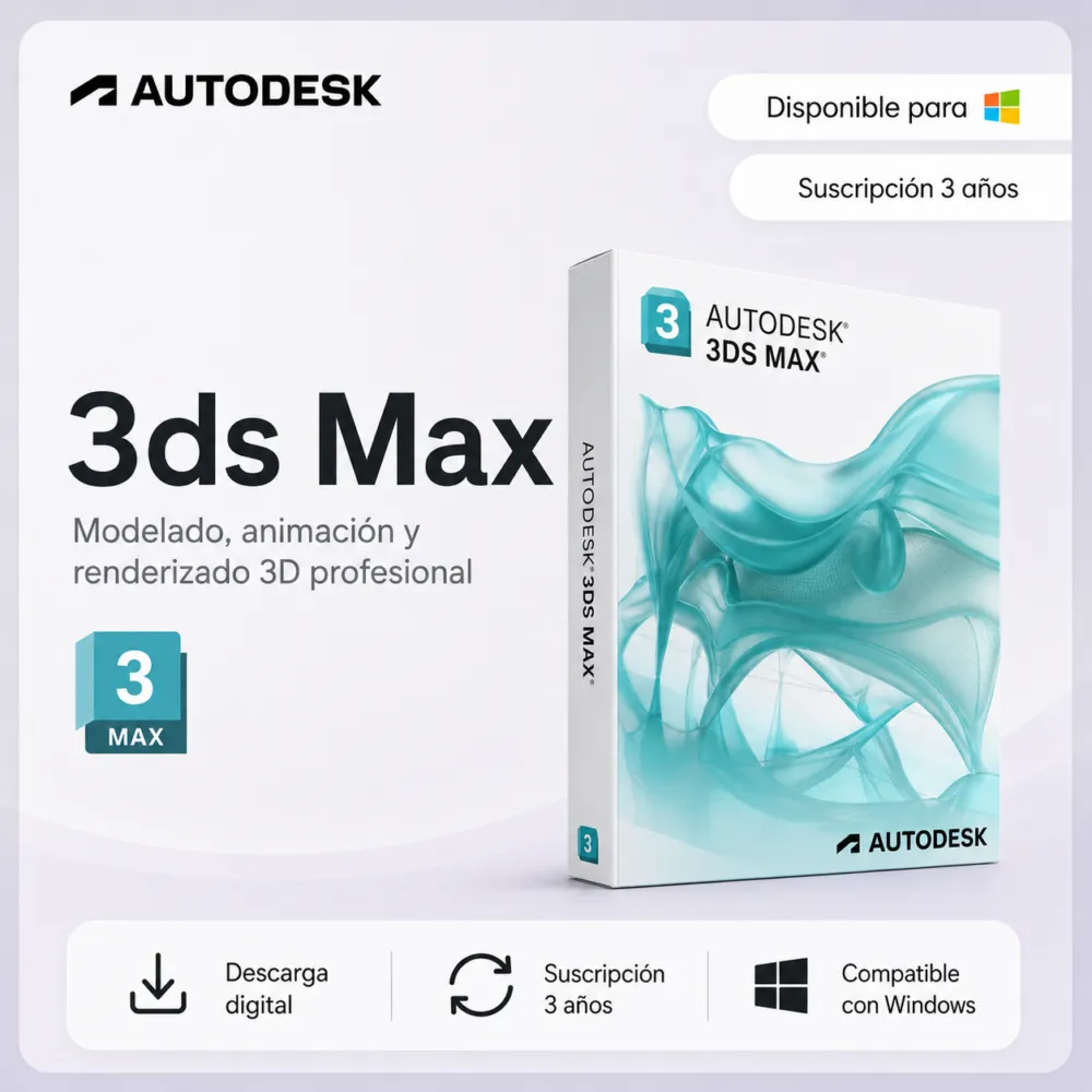 Autodesk 3DS MAX - Suscripción 3 años