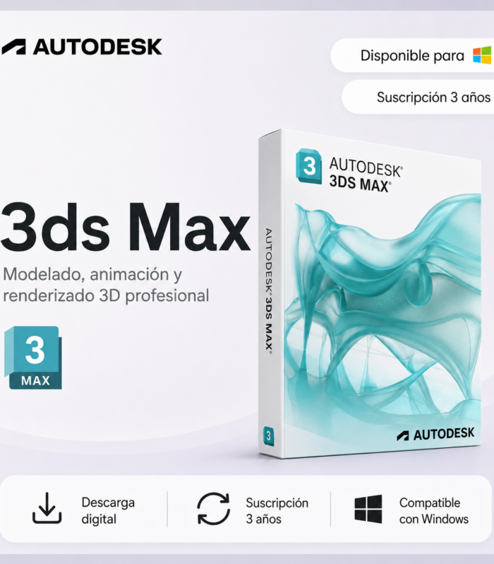 Autodesk 3DS MAX - Suscripción 3 años