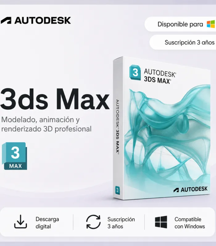 Autodesk 3DS MAX - Suscripción 3 años