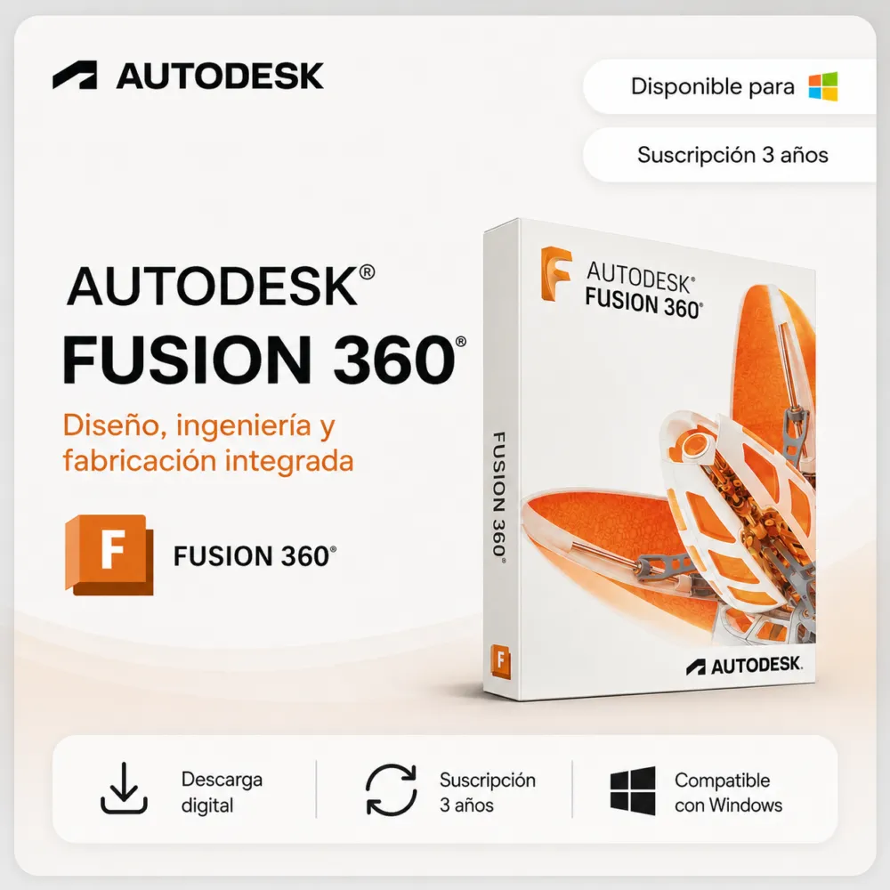 Autodesk Fusion 360 - Suscripción 3 años
