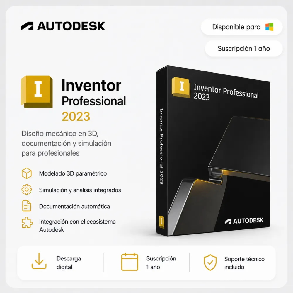 Autodesk Inventor Professional 2023 - Suscripción 1 año