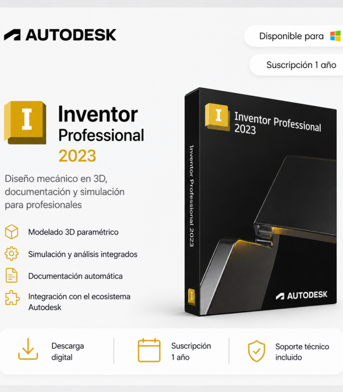 Autodesk Inventor Professional 2023 - Suscripción 1 año