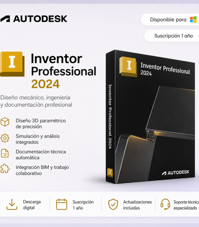 Autodesk Inventor Professional 2024 - Suscripción 1 año