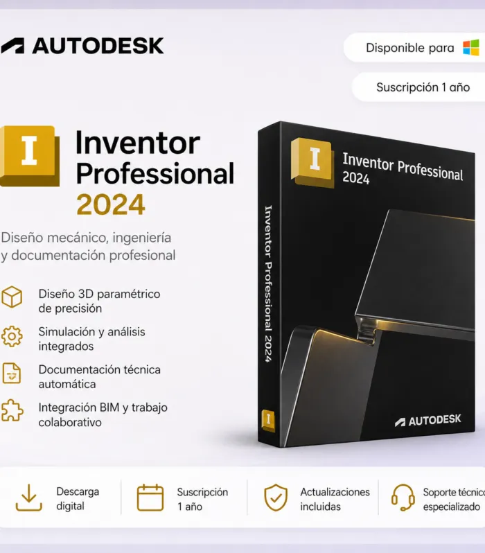 Autodesk Inventor Professional 2024 - Suscripción 1 año