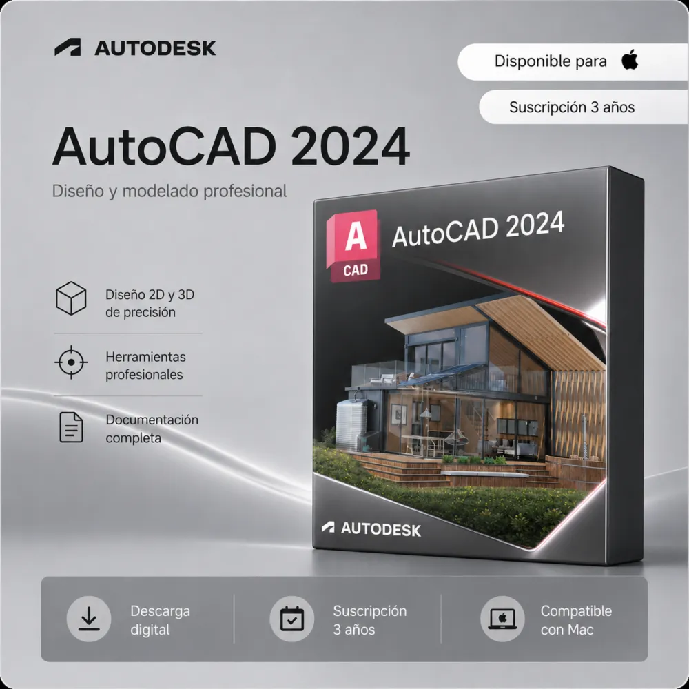 AutoCAD 2024 Mac - Suscripción 3 años
