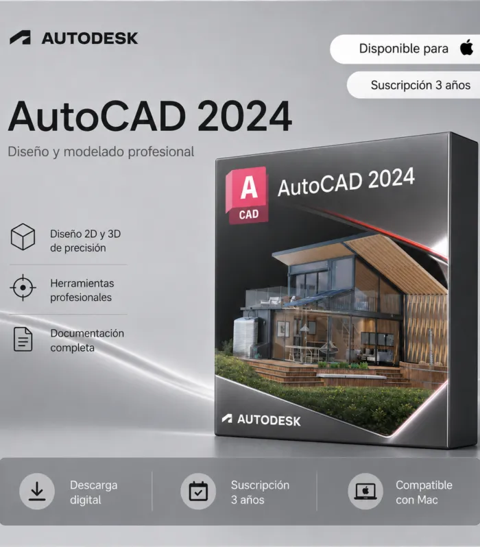 AutoCAD 2024 Mac - Suscripción 3 años