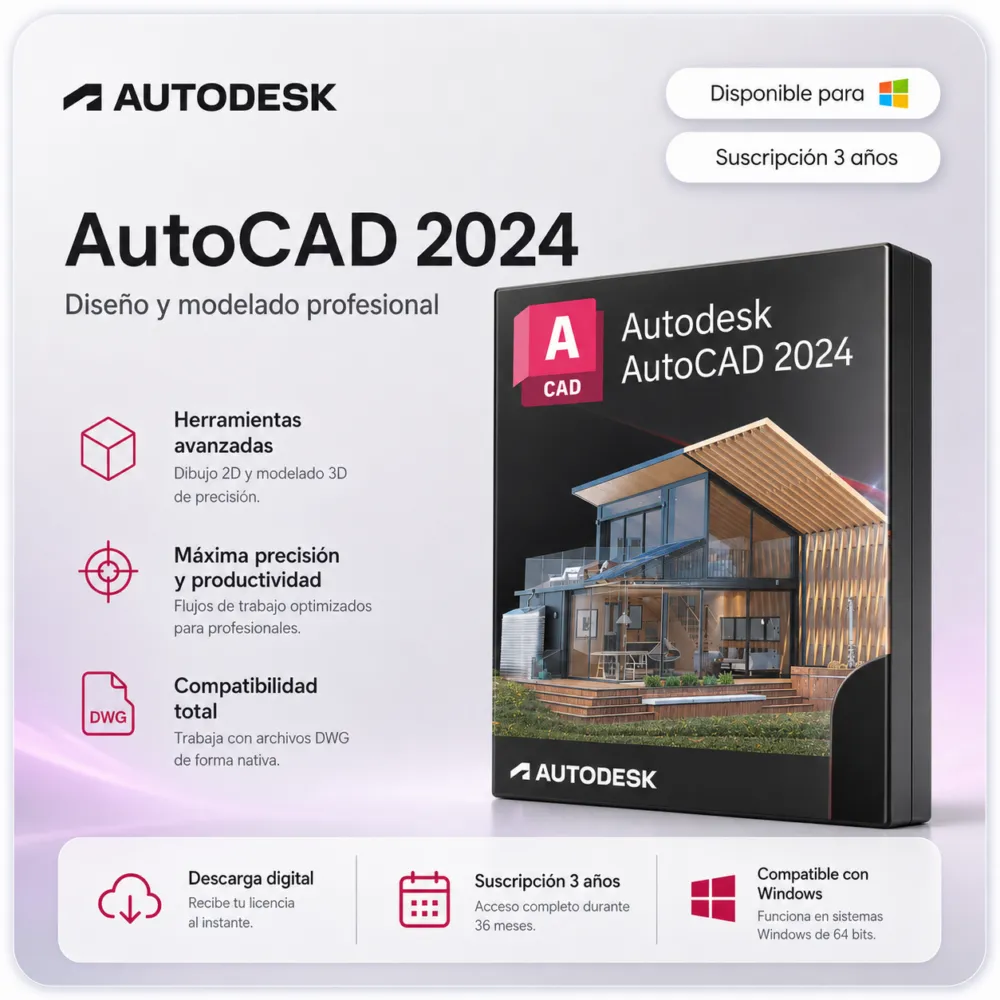 AutoCAD 2024 - Suscripción 3 años