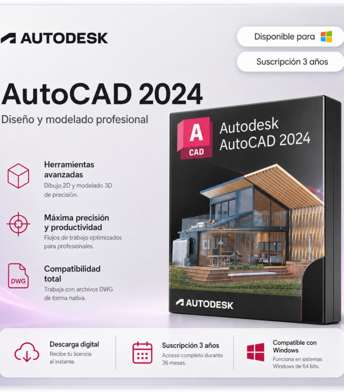 AutoCAD 2024 - Suscripción 3 años