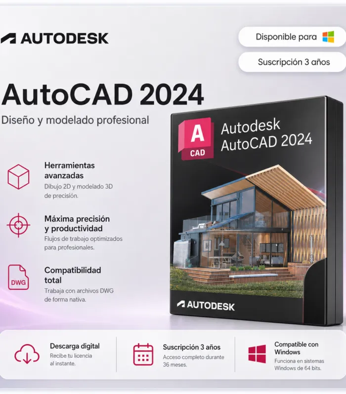 AutoCAD 2024 - Suscripción 3 años