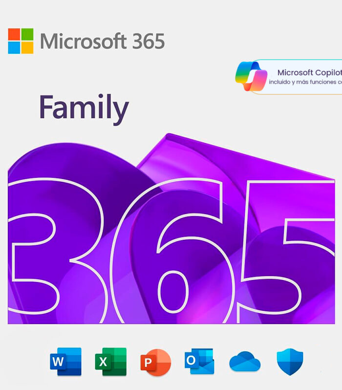 Microsoft Office 365 Family - Suscripción Original con Copilot IA