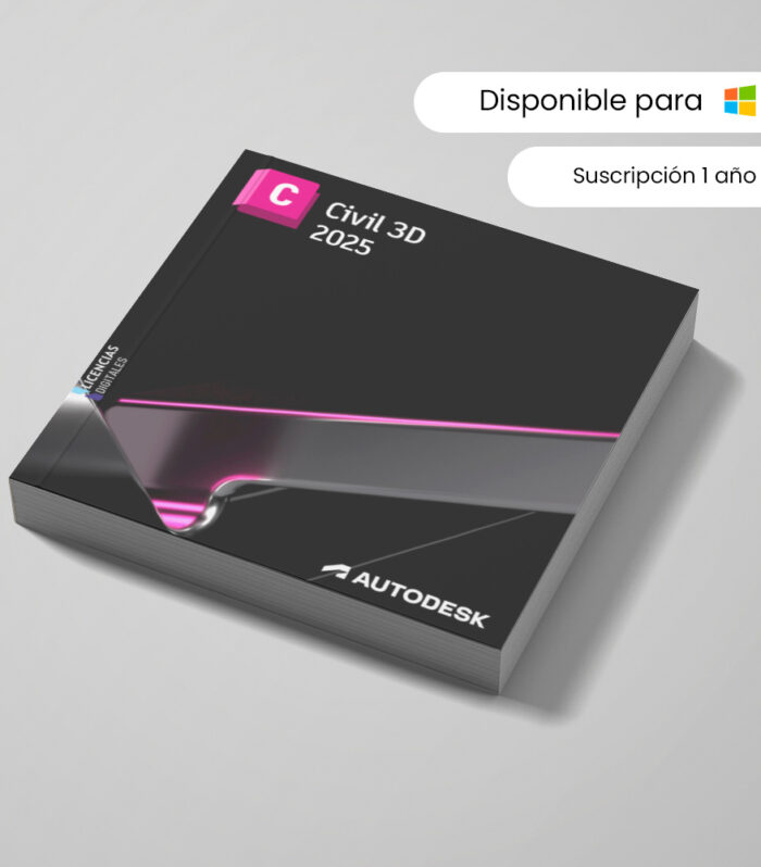 Civil 3D 2025 – Suscripción 1 año | Multilenguaje | Garantía Total