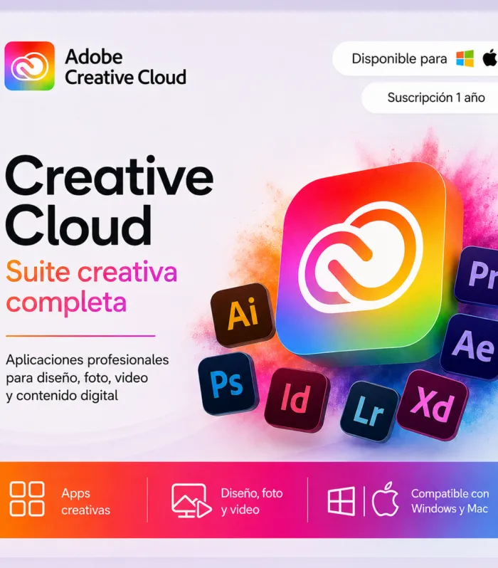 Adobe Creative Cloud 12 Meses Versión Estable