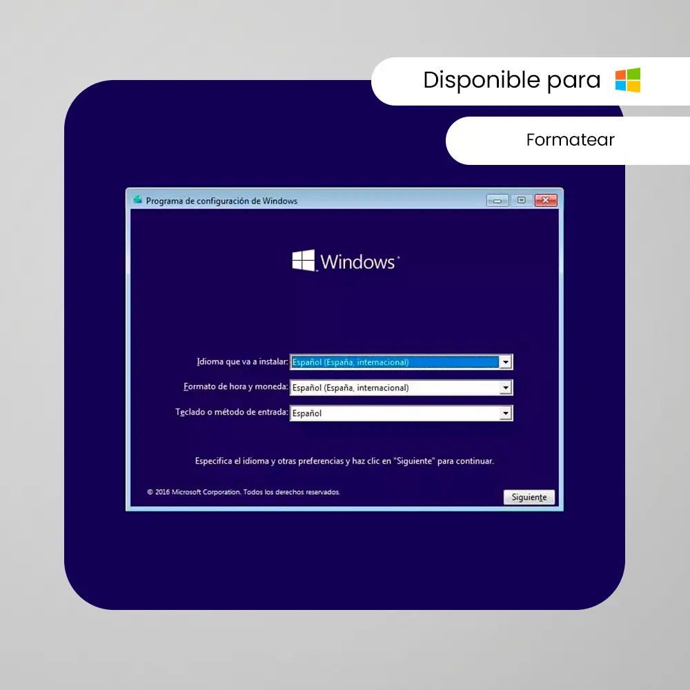 Formateo y reinstalación de sistema