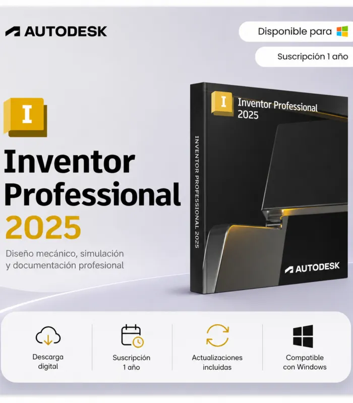 Inventor Professional 2025 – Suscripción 1 año | Multilenguaje | Garantía Total