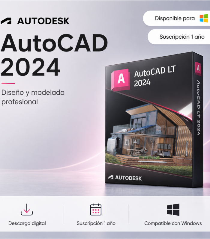 AutoCAD 2024 LT – Suscripción 1 año | Multilenguaje | Garantía Total