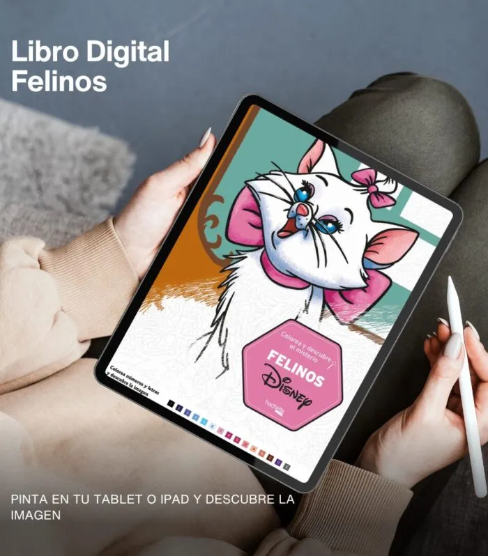 Colorea y descubre el misterio: Felinos Disney – Libro Digital
