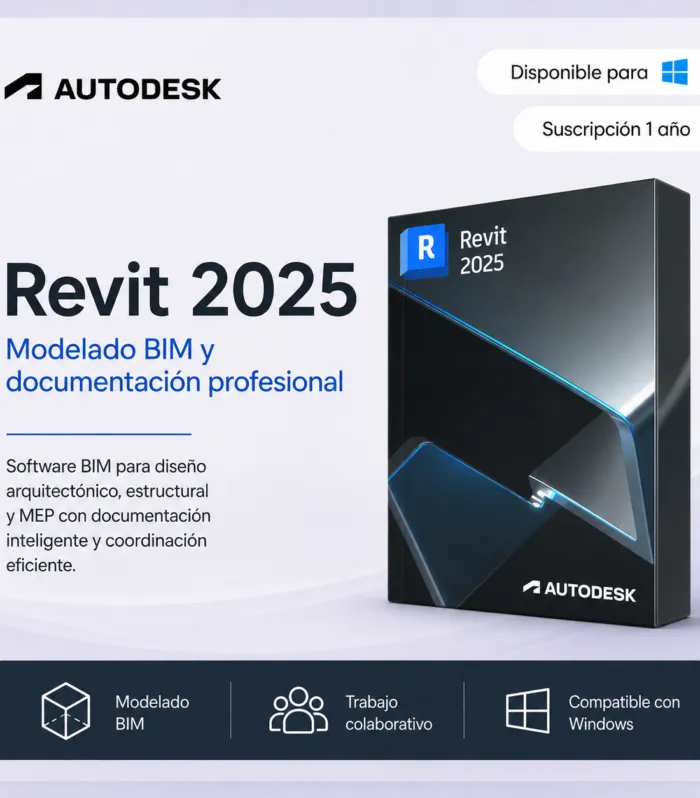 Revit 2025 - Suscripción 1 año | Multilenguaje | Garantía Total