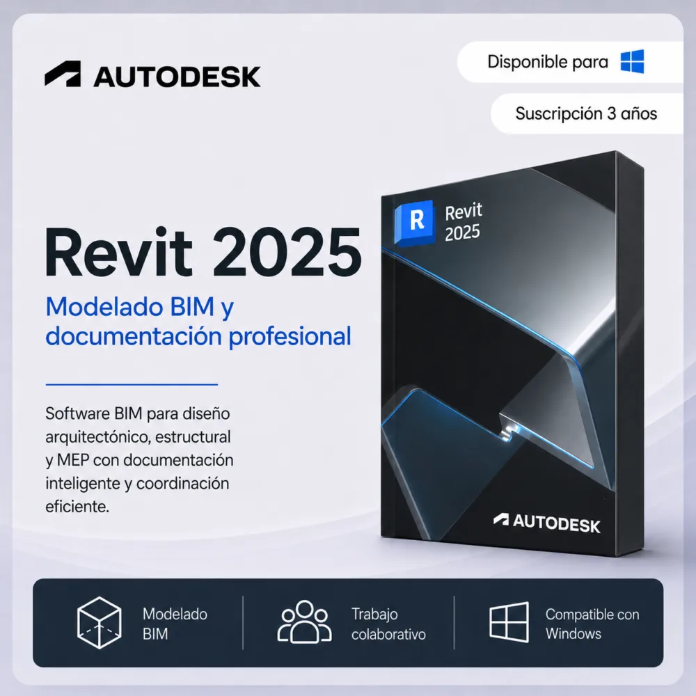Revit 2025 - Suscripción 3 años | Multilenguaje | Garantía Total
