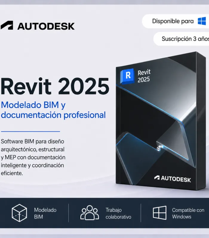 Revit 2025 - Suscripción 3 años | Multilenguaje | Garantía Total