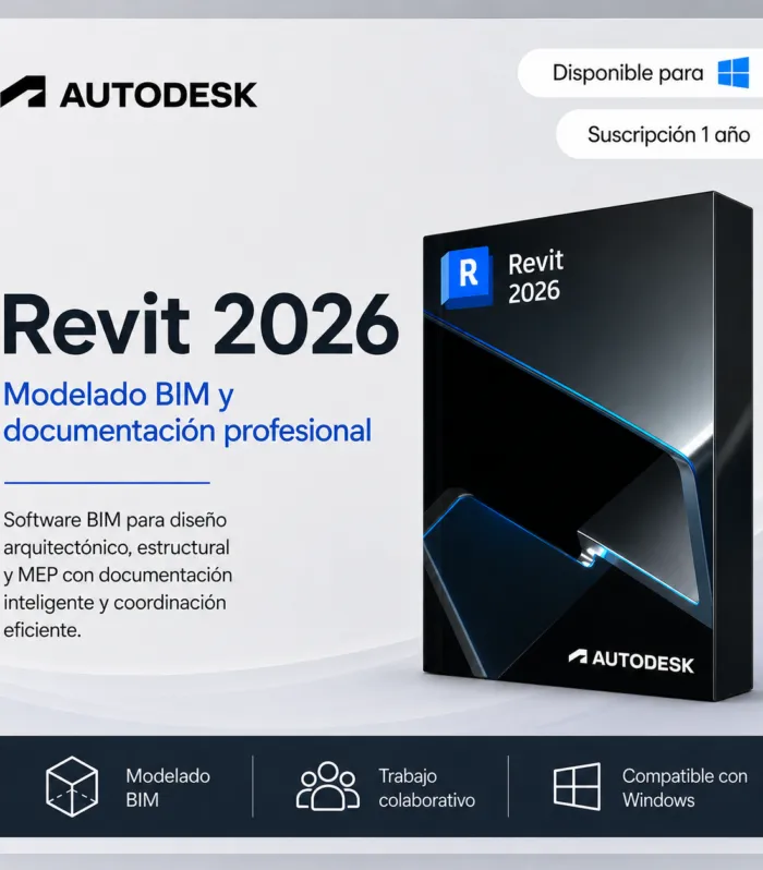 Revit 2026 – Versión Comercial | Licencia por 1 Año