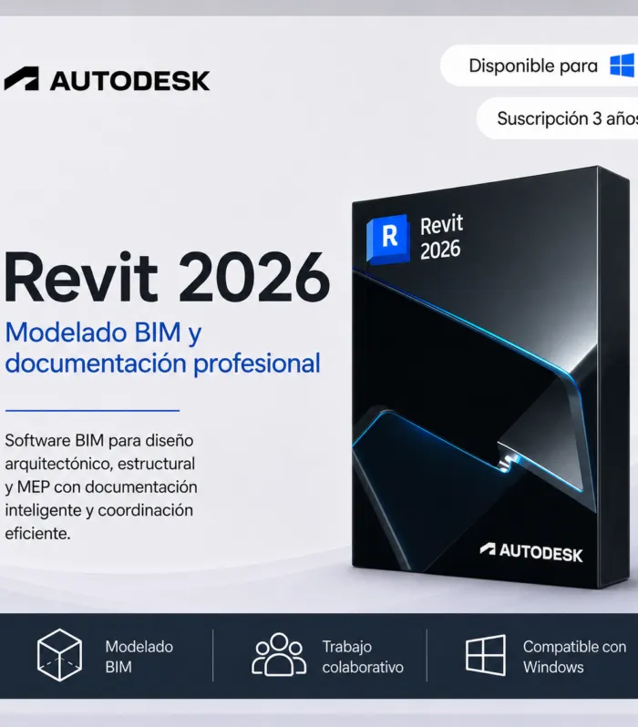 Revit 2026 – Suscripción 3 años | Multilenguaje | Garantía Total