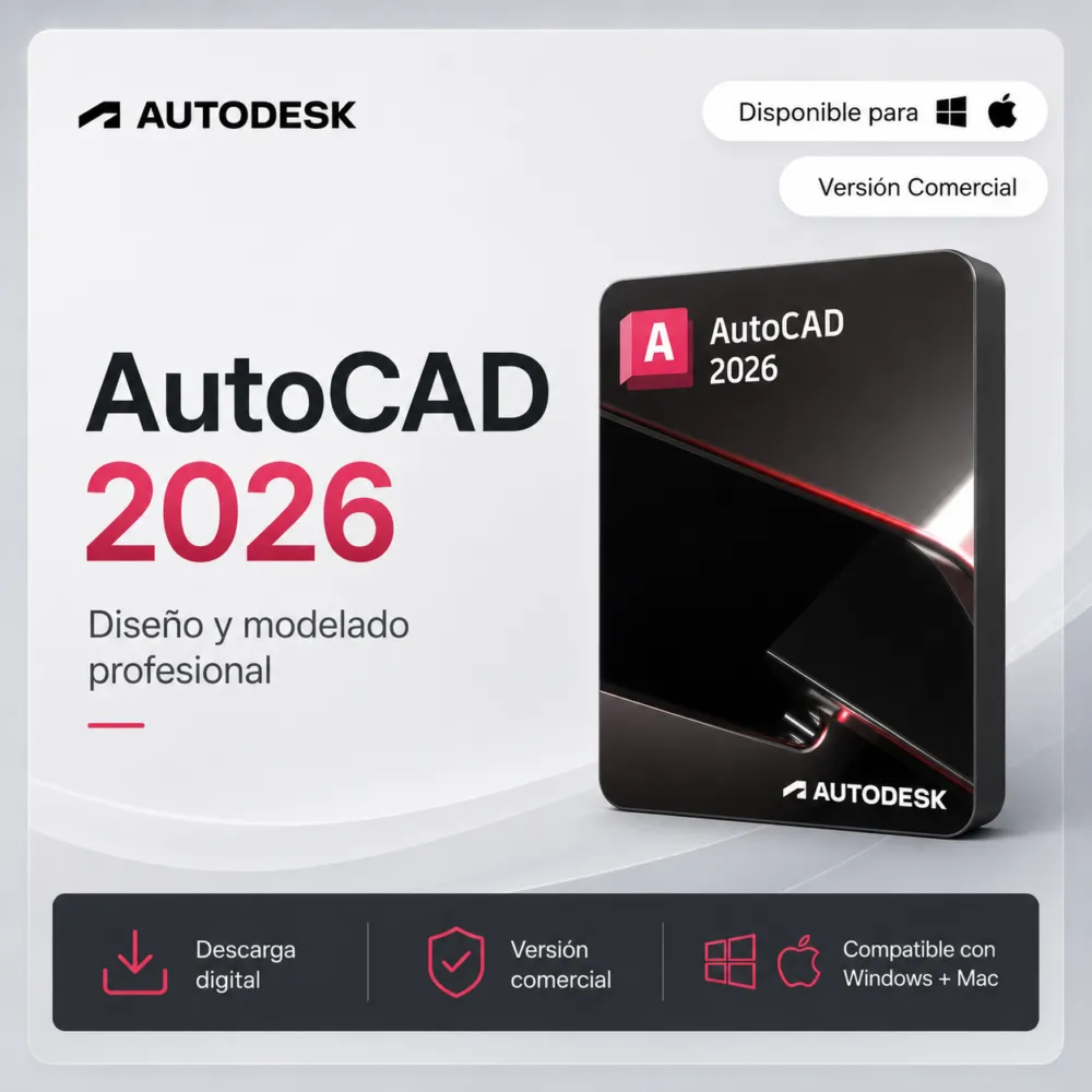 AutoCAD 2026 – Versión Comercial | Licencia por 1 Año