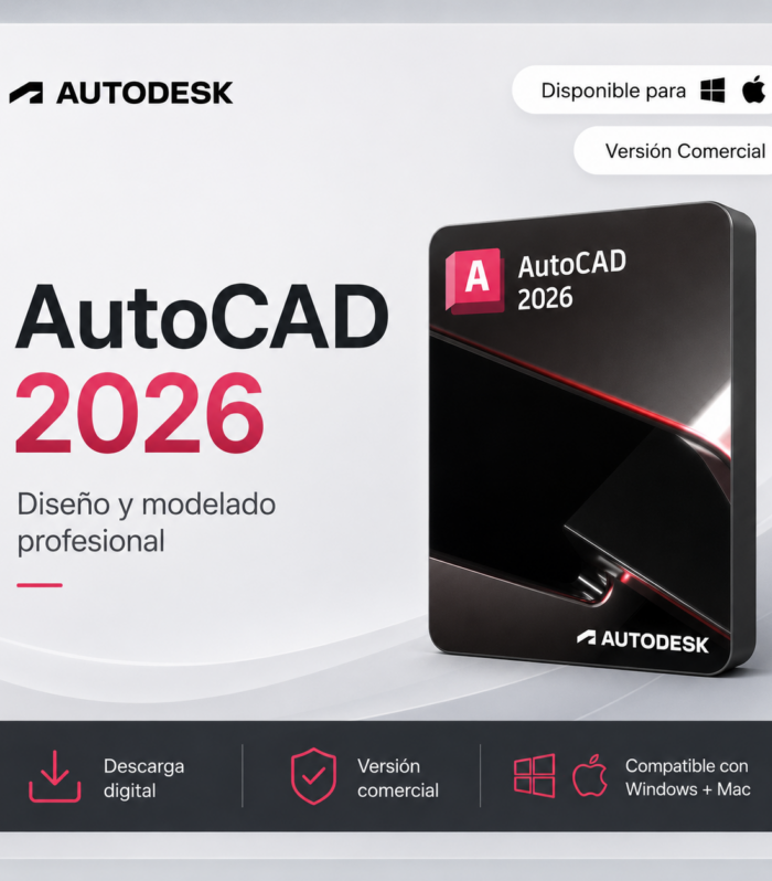 AutoCAD 2026 – Versión Comercial | Licencia por 1 Año