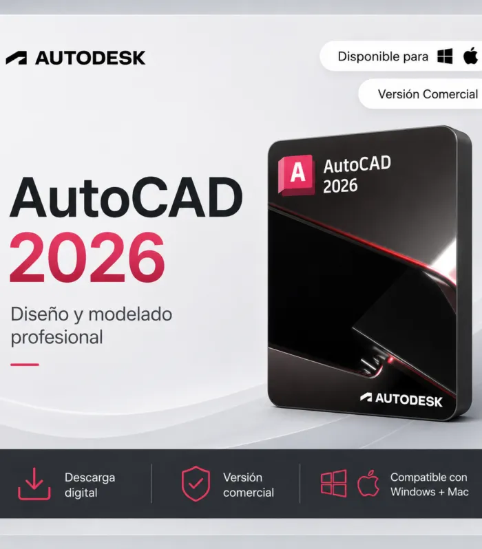 AutoCAD 2026 – Versión Comercial | Licencia por 1 Año