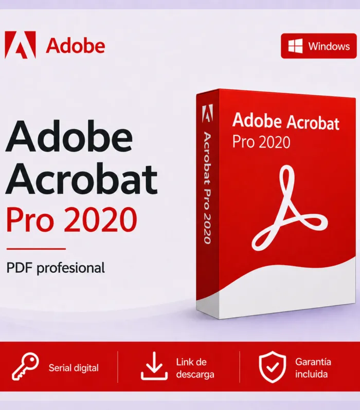 Adobe Acrobat Pro 2020 – Licencia para Windows