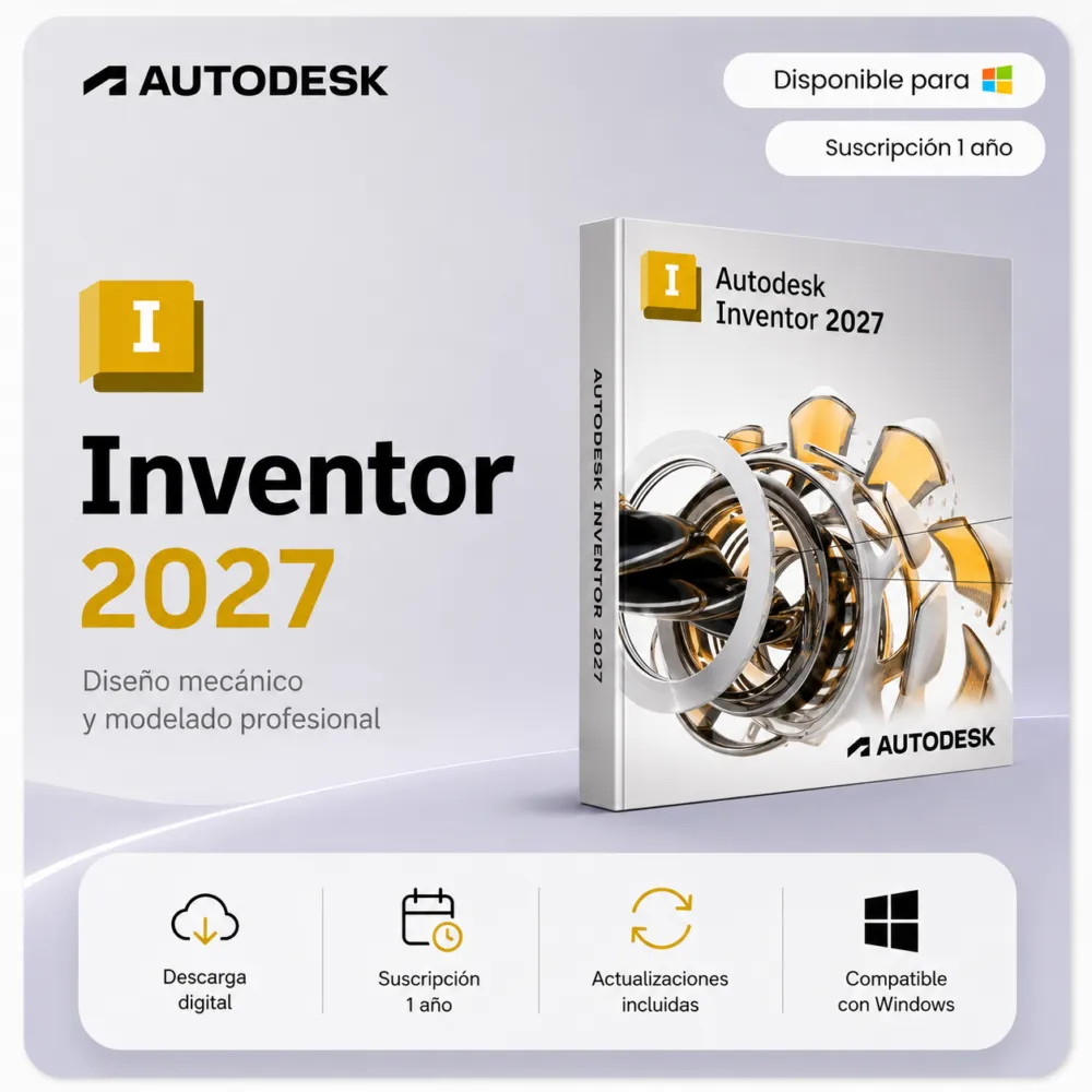 Inventor Professional 2027 – Suscripción 1 año | Multilenguaje | Garantía Total