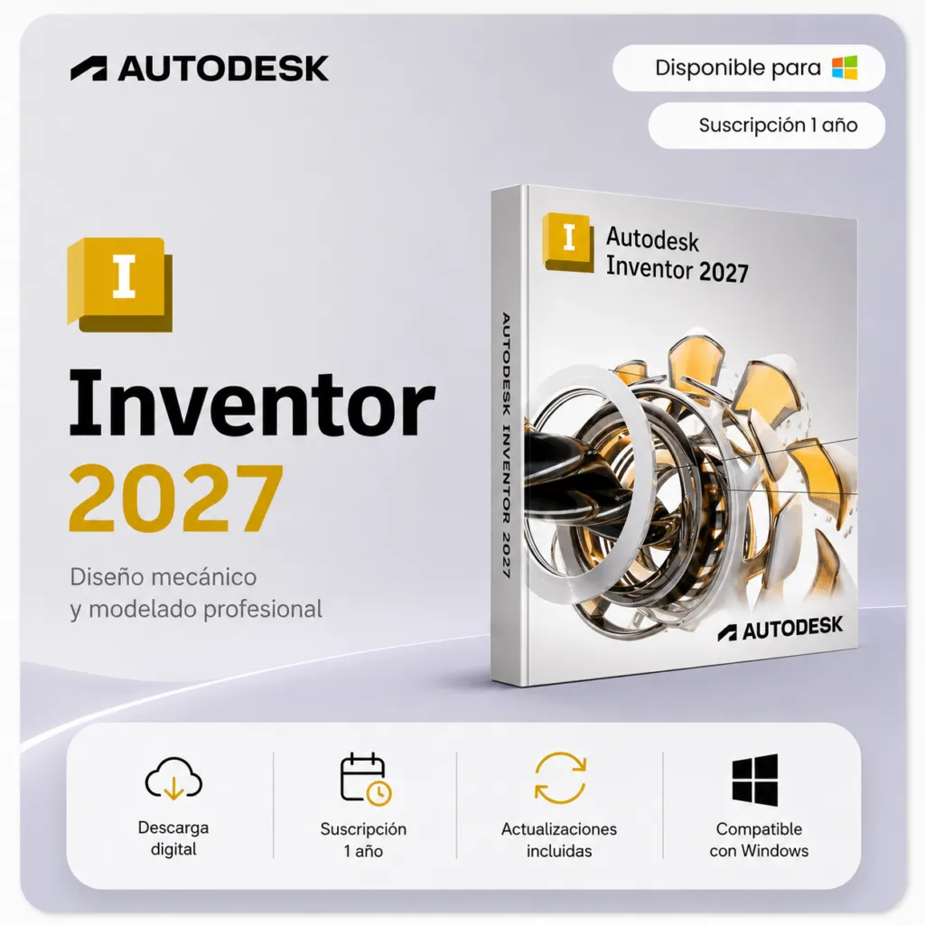 Inventor Professional 2027 – Suscripción 1 año | Multilenguaje | Garantía Total