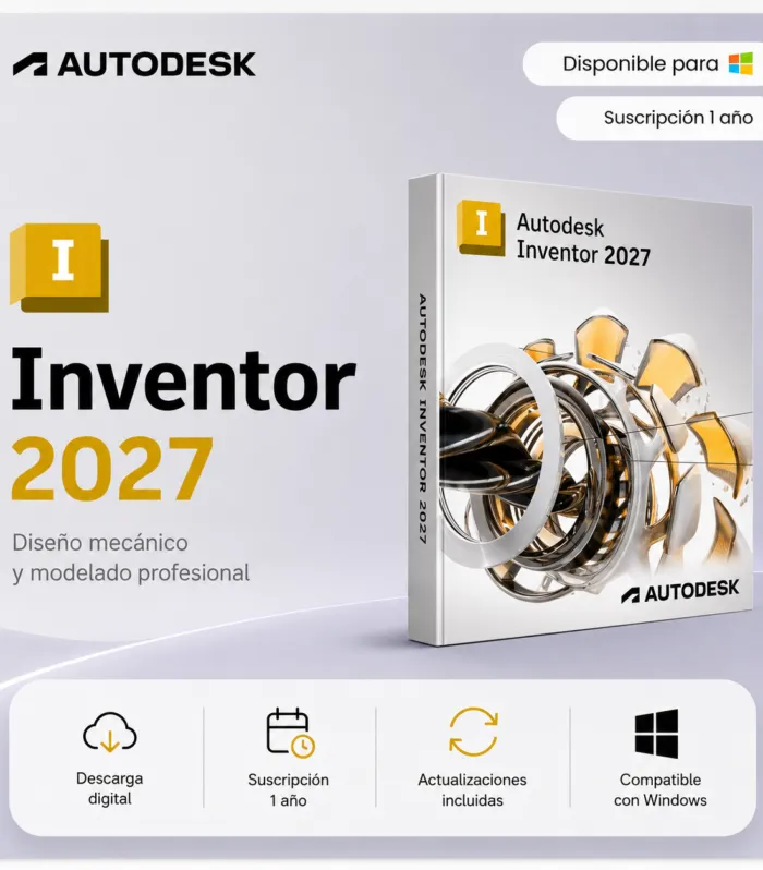 Inventor Professional 2027 – Suscripción 1 año | Multilenguaje | Garantía Total