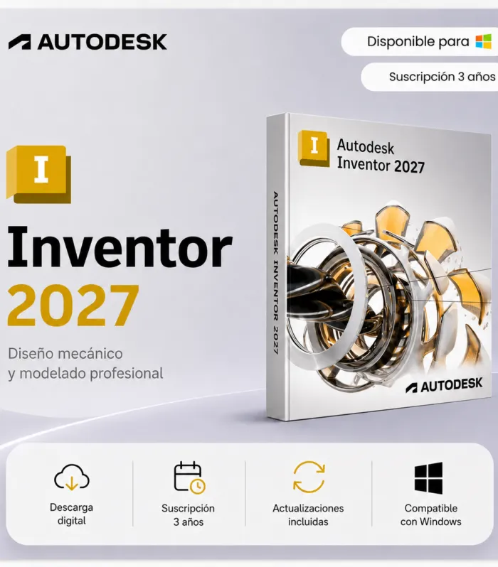Inventor Professional 2027 – Suscripción 3 años | Multilenguaje | Garantía Total