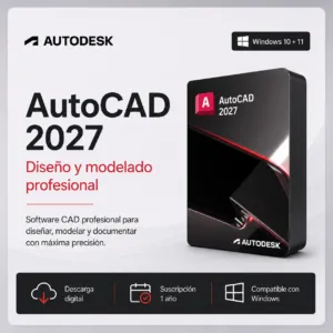 AutoCAD 2027 – Suscripción 1 año | Multilenguaje | Garantía Total