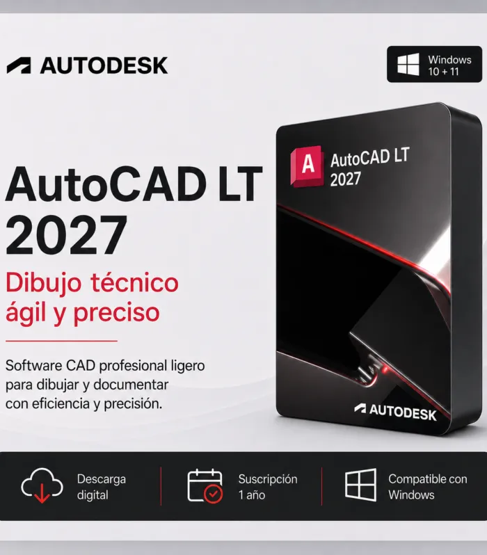 AutoCAD 2027 LT– Suscripción 1 año | Multilenguaje | Garantía Total