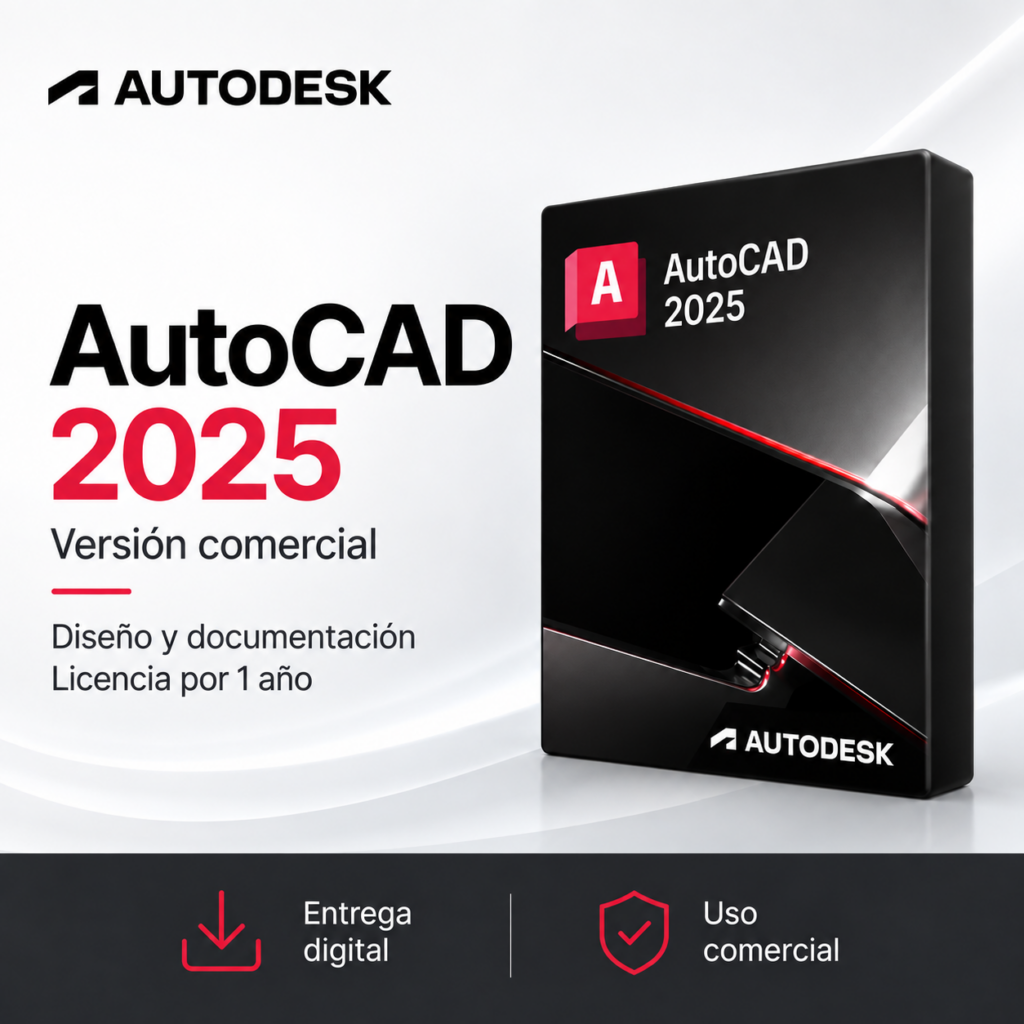 AutoCAD 2025 – Versión Comercial | Licencia por 1 Año