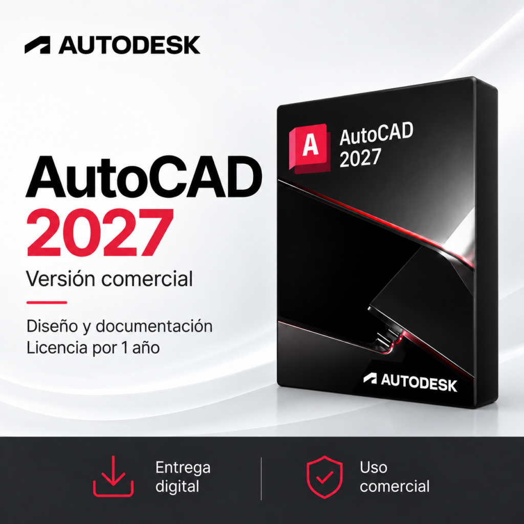 AutoCAD 2027 – Versión Comercial | Licencia por 1 Año