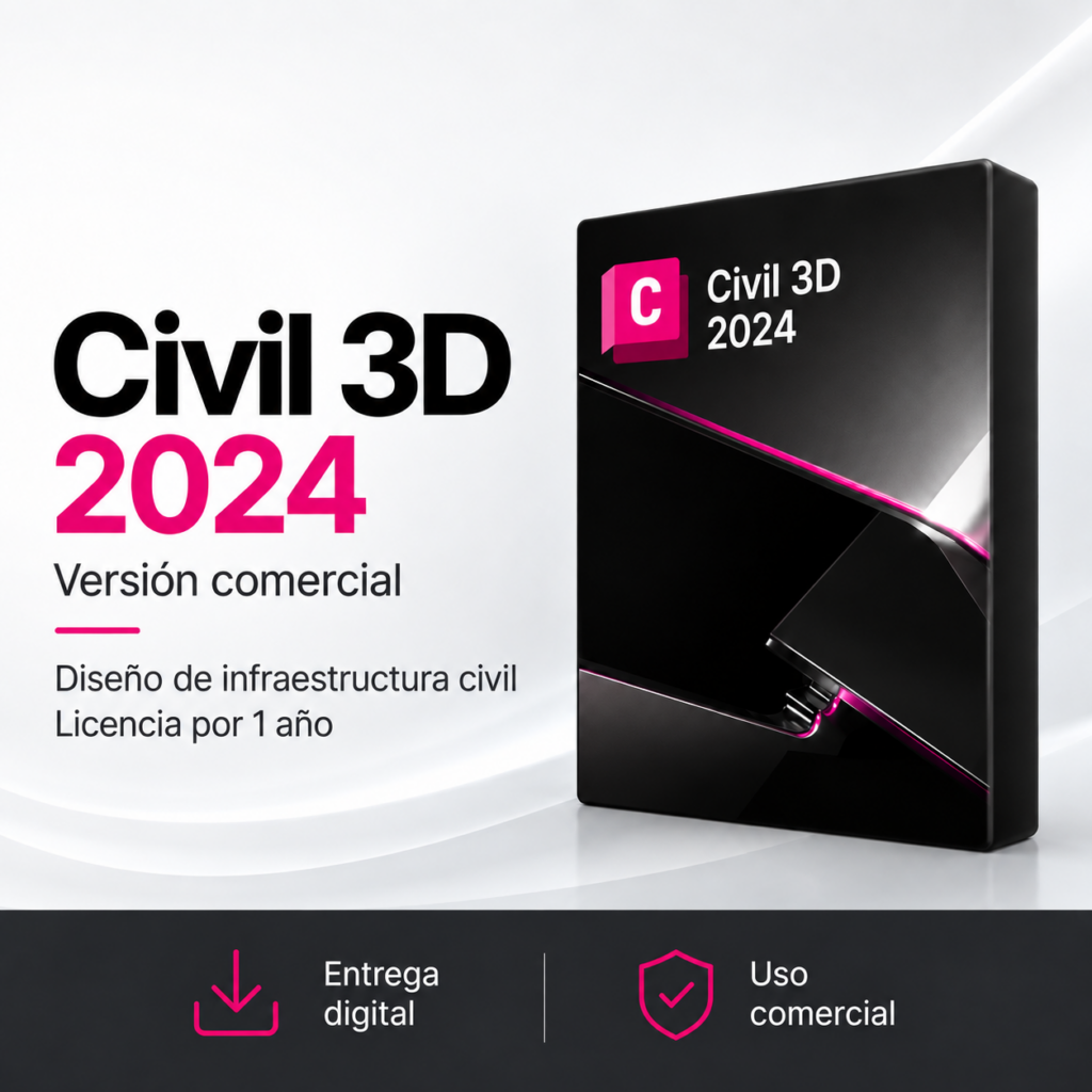 Civil 3D 2024 – Versión Comercial | Licencia por 1 Año
