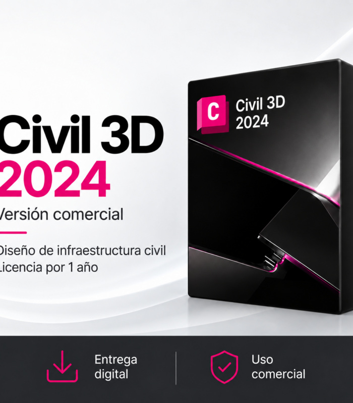 Civil 3D 2024 – Versión Comercial | Licencia por 1 Año