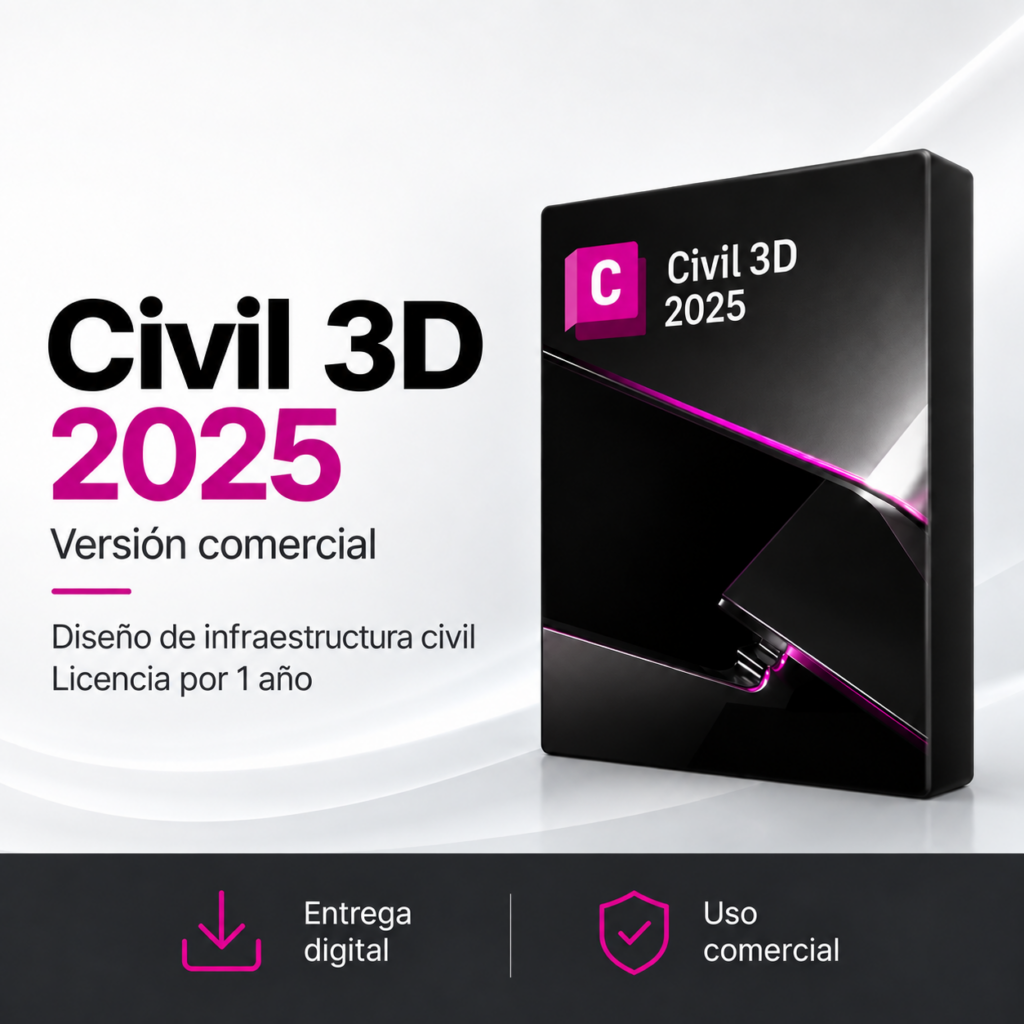 Civil 3D 2025 – Versión Comercial | Licencia por 1 Año