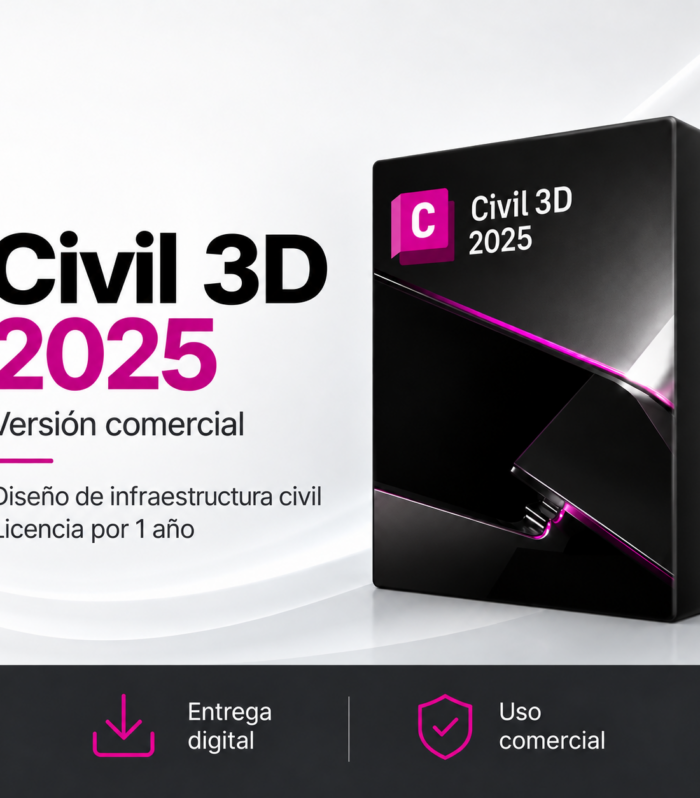 Civil 3D 2025 – Versión Comercial | Licencia por 1 Año