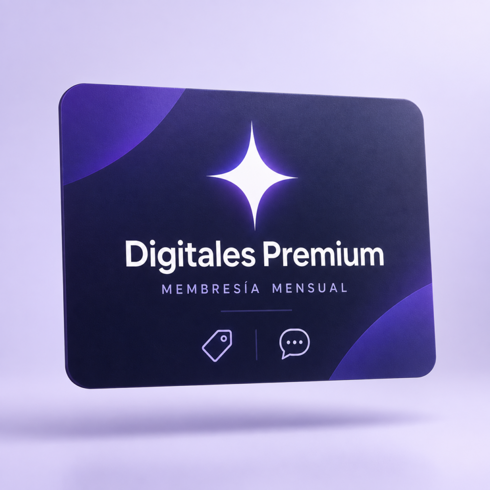 Digitales Premium: membresía mensual de beneficios y atención preferente