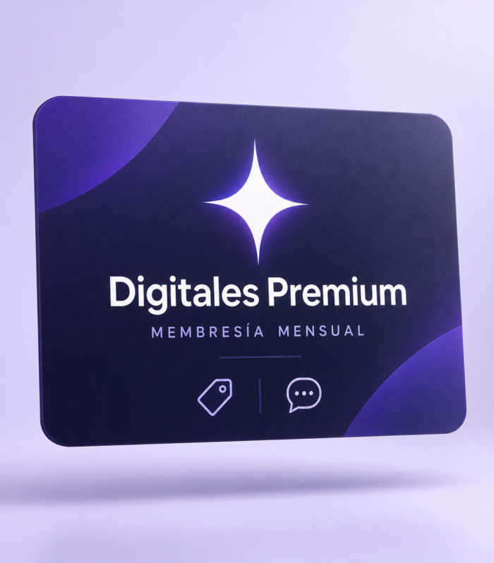 Digitales Premium: membresía mensual de beneficios y atención preferente